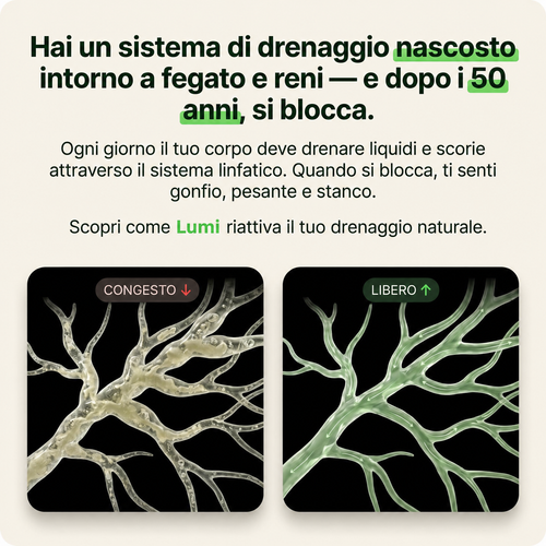 Lumi — Drenaggio Linfatico · Senti il tuo corpo ripartire in 60 giorni