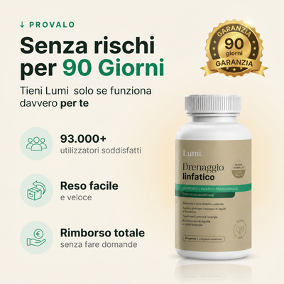 Lumi — Drenaggio Linfatico · Senti il tuo corpo ripartire in 60 giorni